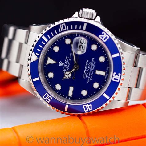 rolex 16610 maxi dial|Rolex 16610 blue bezel.